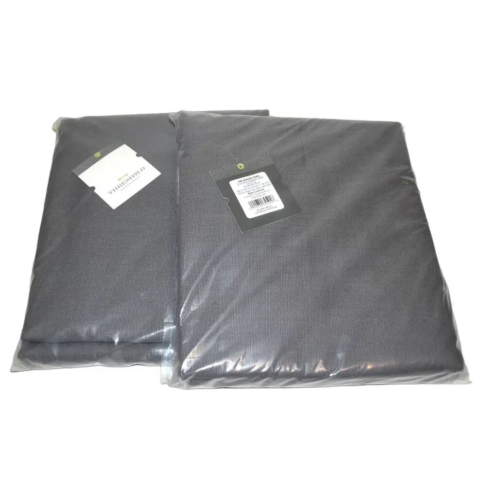 NEW Set of 2 Solid Gray Curtain Panels (54